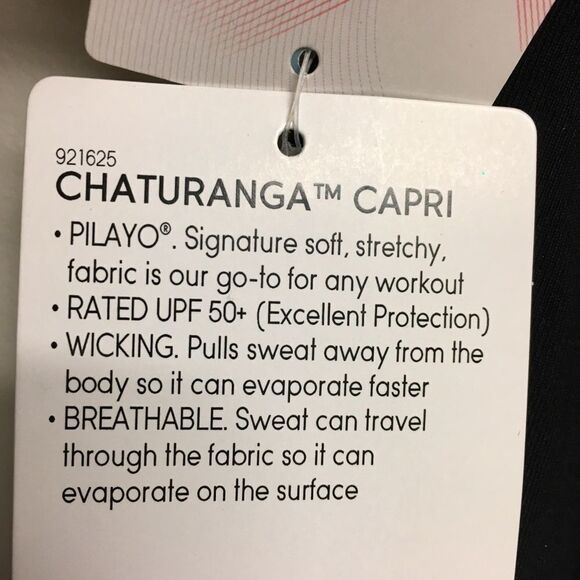 ATHLETA Black Chaturanga Yoga Capri Tights Legging Pants XS - Picture 4 of 5